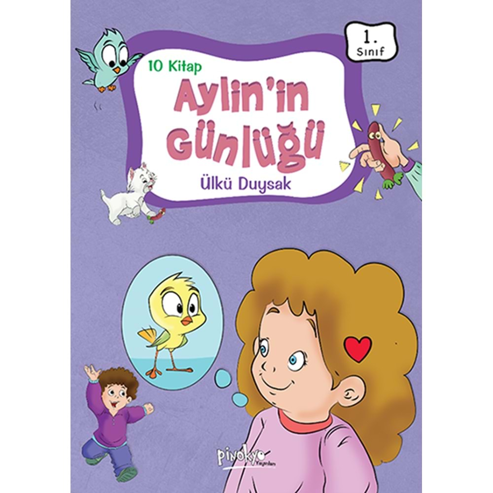 PİNOKYO 1.SINIF Ayli'nin Günlüğü (Düz Yazı)-10 KİTAP