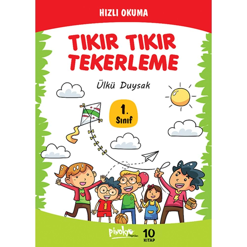 PİNOKYO 1.SINIF Tıkır Tıkır Tekerleme (Düz Yazı)-10 KİTAP