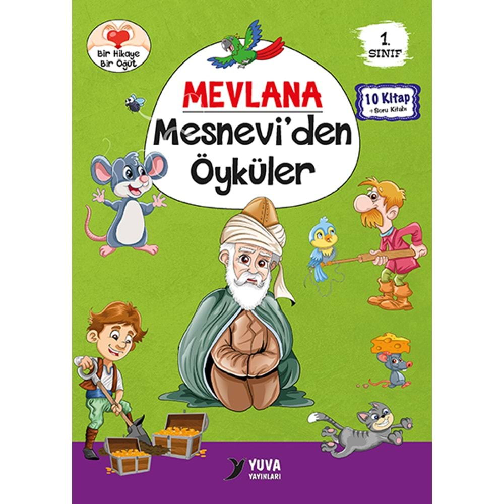 YUVA 1.SINIF MEVLANA MESNEVİDEN ÖYKÜLER (DÜZ)-10 KİTAP