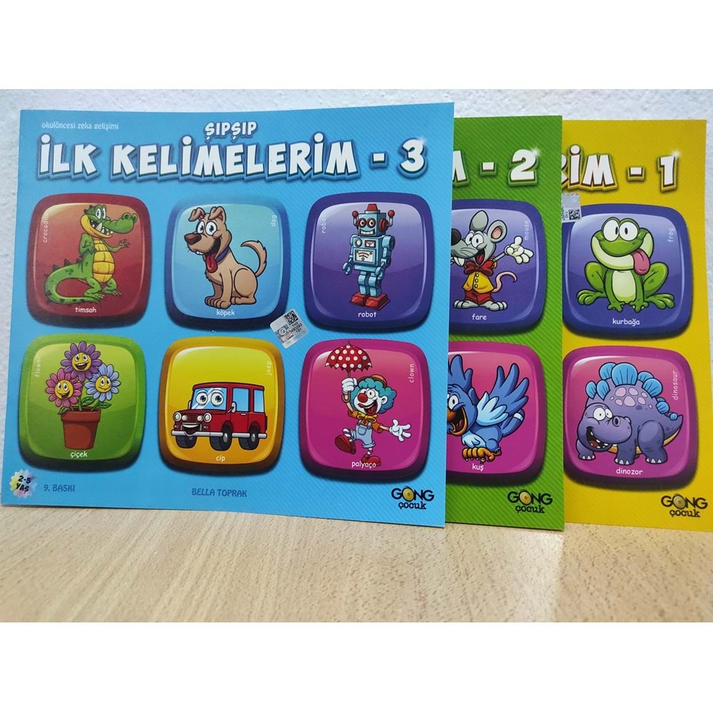 GONG ŞIPŞIP İLK KELİMELERİM 3 KİTAP SET