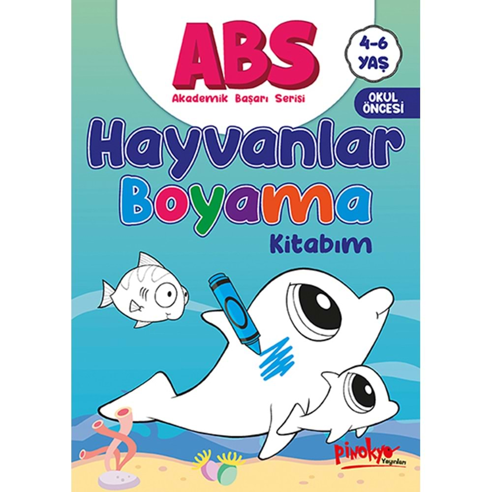 PİNOKYO ABS HAYVANLAR BOYAMA 4-6 YAŞ 32 SAYFA