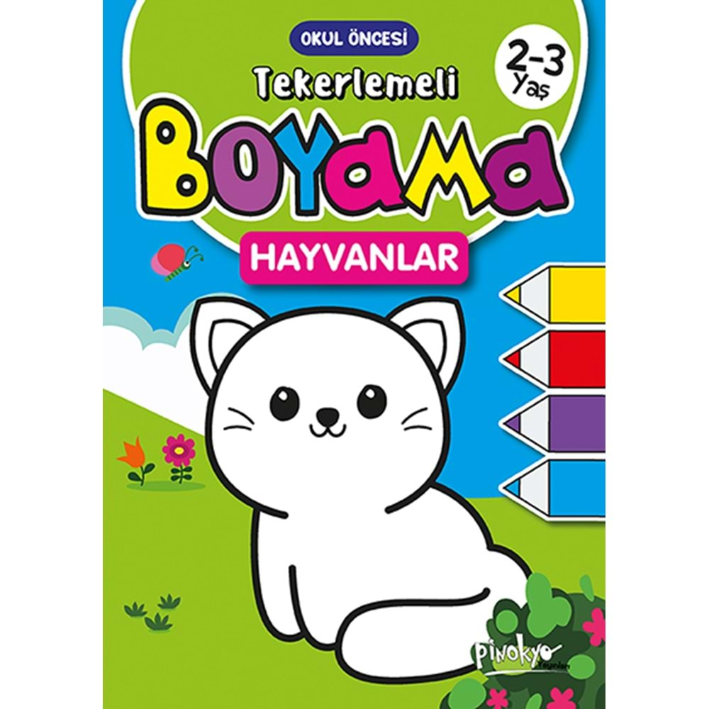 PİNOKYO TEKERLEMELİ BOYAMA HAYVANLAR 2-3 YAŞ 16 SY.