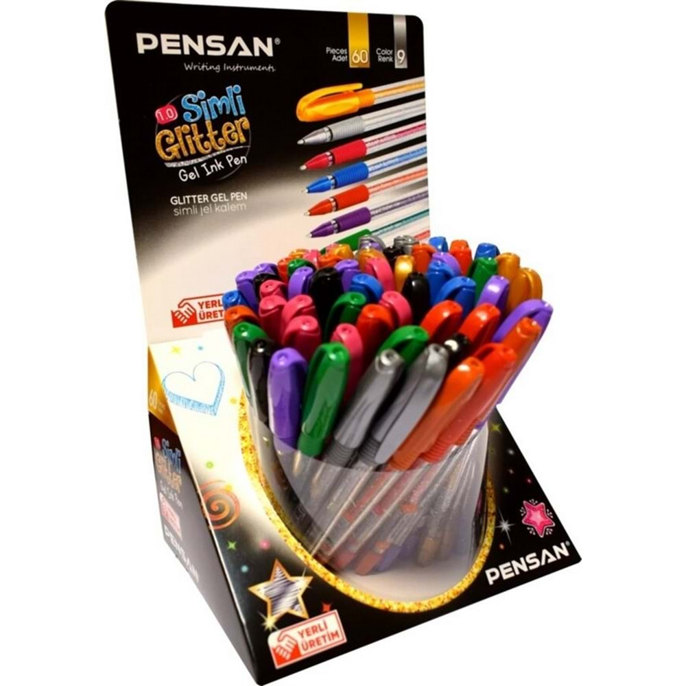 PENSAN SİMLİ JEL KALEM 60 LI STAND 2280/60