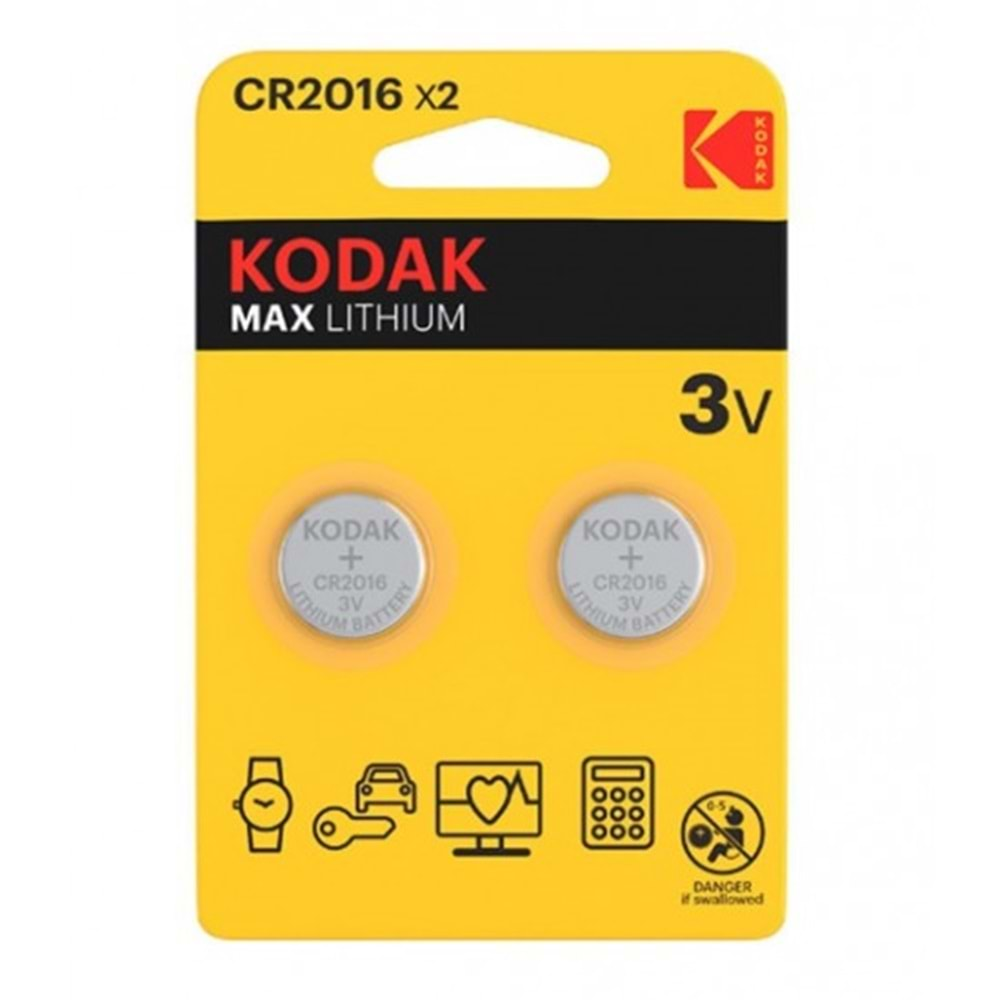 KODAK ALKALİN PİL LİTYUM 2 Lİ CR201X2