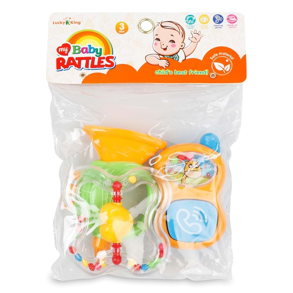 CAN TOYS 3 LÜ ÇINGIRAKLI SET POŞETLİ