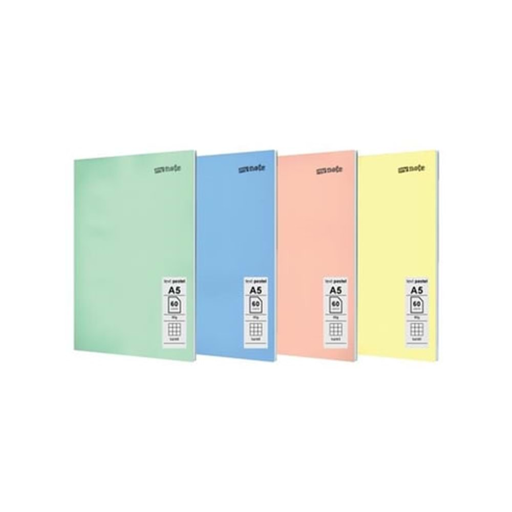 MYNOTE DEFTER A5 ÇİZGİLİ 60 YP.DİKİŞLİ TEXT PASTEL PP.KPK.