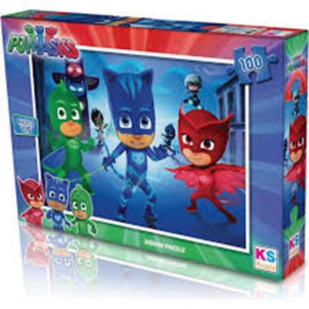 KS GAMES PUZZLE 100 LÜ PJMASKS 48*34 CM.PJM 714