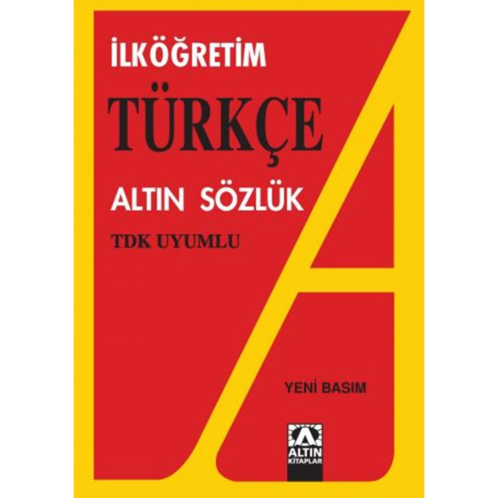 ALTIN İLKÖĞRETİM TÜRKÇE SÖZLÜK KARTON KPK.