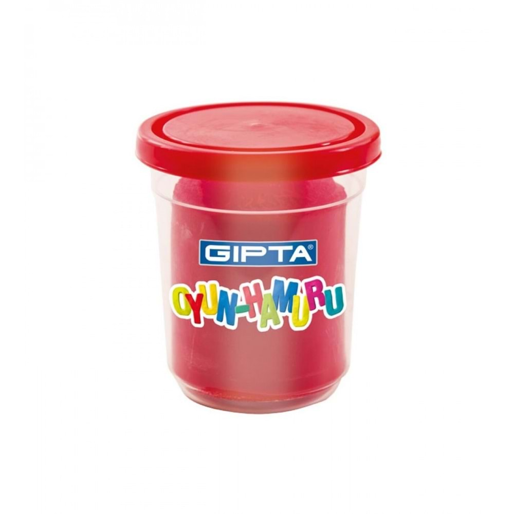 GIPTA OYUN HAMURU TEKLİ 120 GR.KIRMIZI