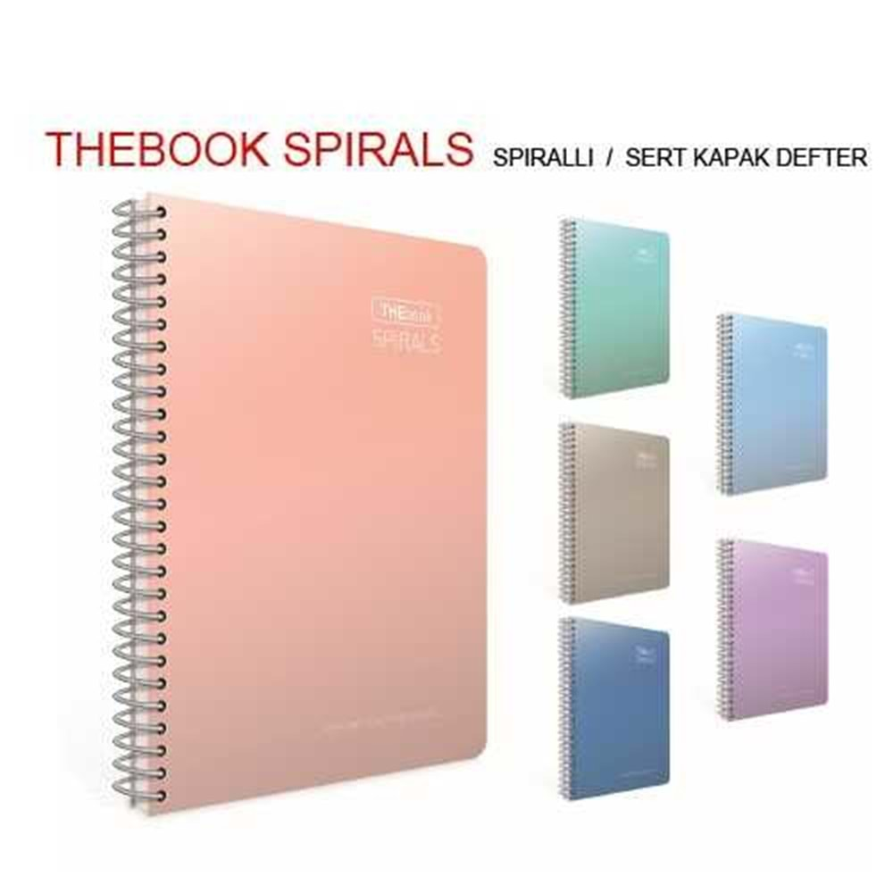 GIPTA DEFTER A4 KARELİ 100 YP.SPİRALLİ KPK.THEBOOK PASTELS