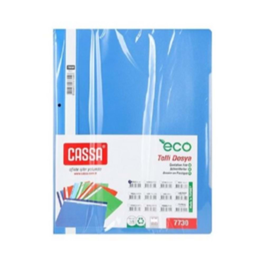 CASSA TELLİ DOSYA MAVİ 50 Lİ