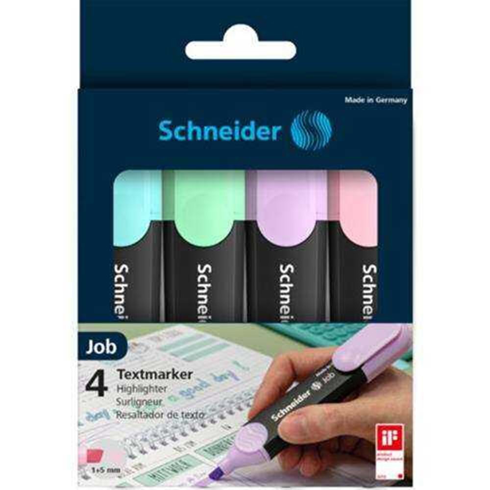 SCHNEİDER FOSFORLU KALEM PASTEL 4 LÜ