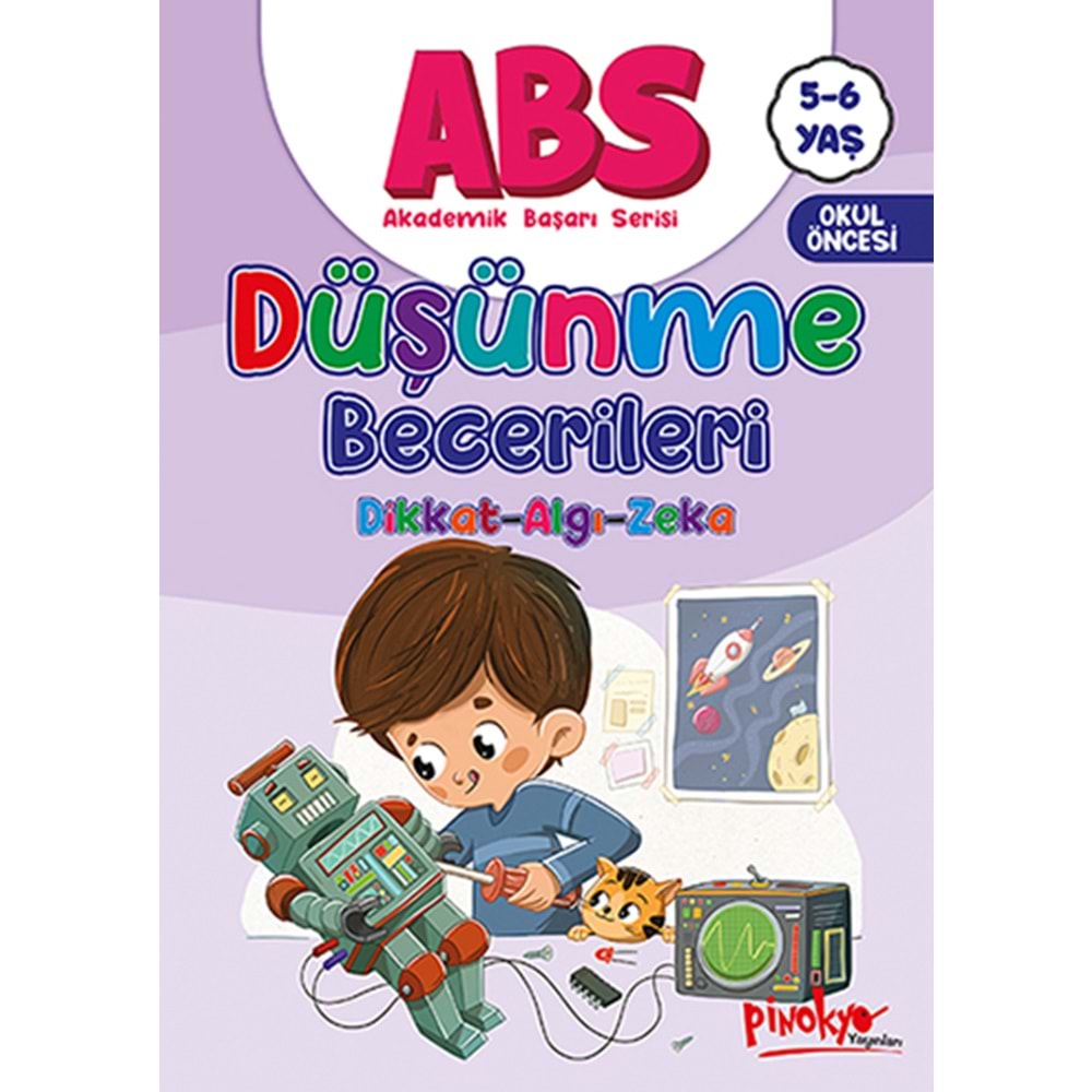 PİNOKYO ABS DÜŞÜNME BECERİLERİ (DİKKAT-ALGI-ZEKA)5-6 YAŞ