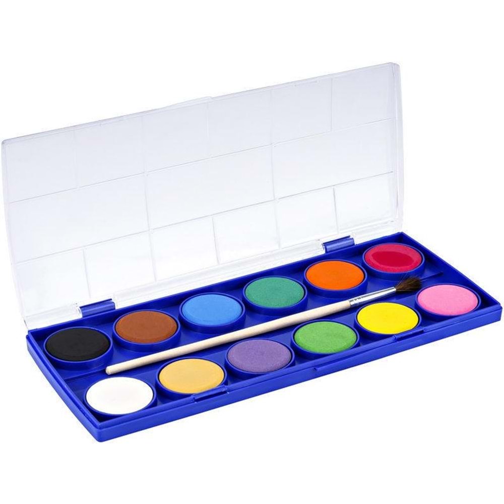NOVA COLOR SULUBOYA 12 RENK 28 MM.BÜYÜK TABLET NC-237