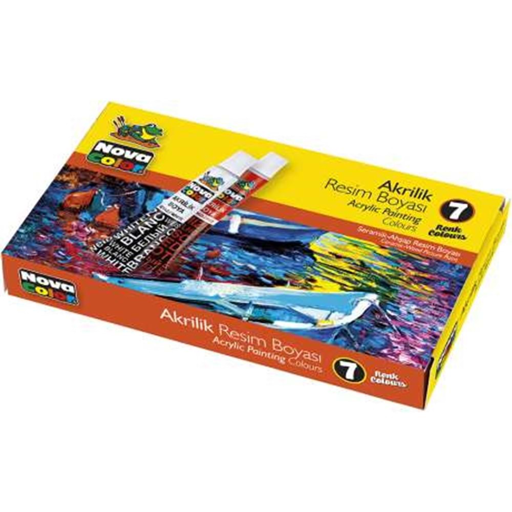 NOVA COLOR AKRİLİK BOYA 7 RENK 7 GR.TÜP NC-288
