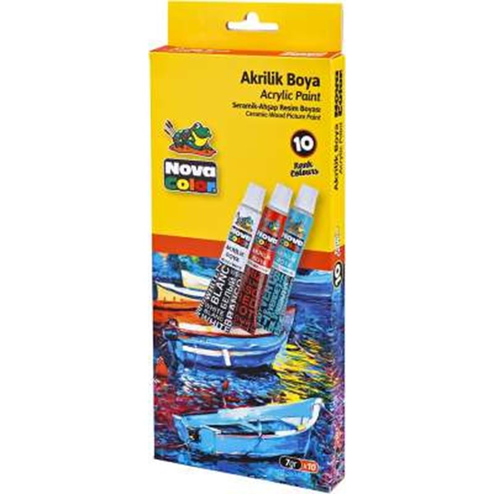 NOVA COLOR AKRİLİK BOYA 10 RENK 7 GR.TÜP NC-287