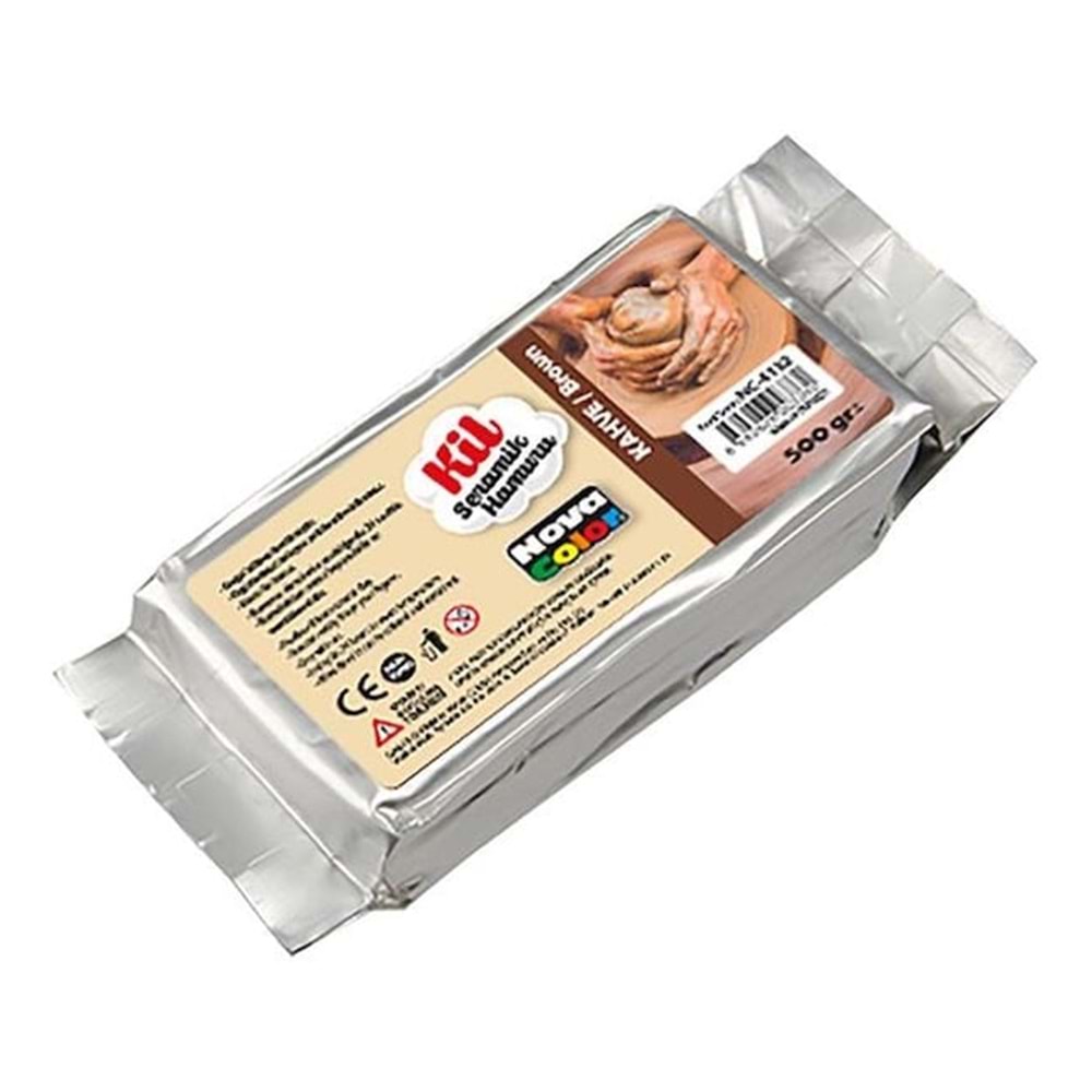 NOVA COLOR SERAMİK KİL 500 GR.KAHVERENGİ NC-4132
