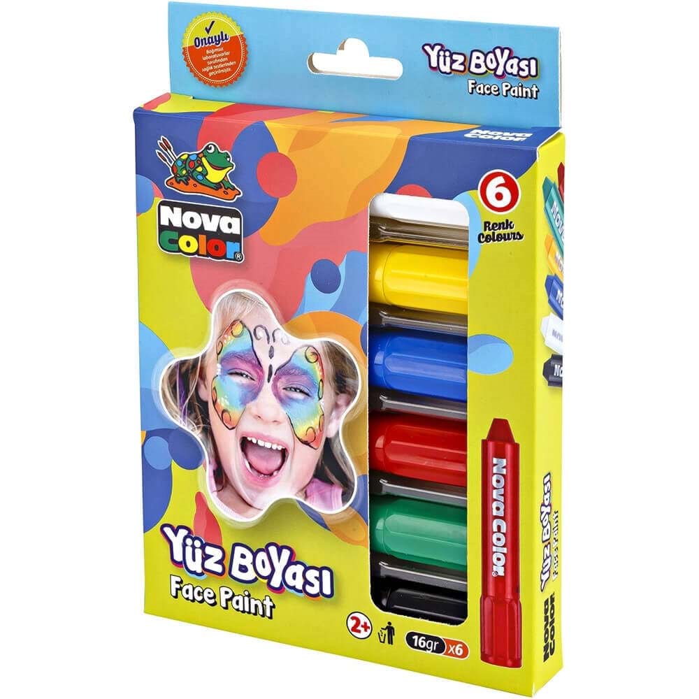 NOVA COLOR YÜZ BOYASI 6 RENK NC-212