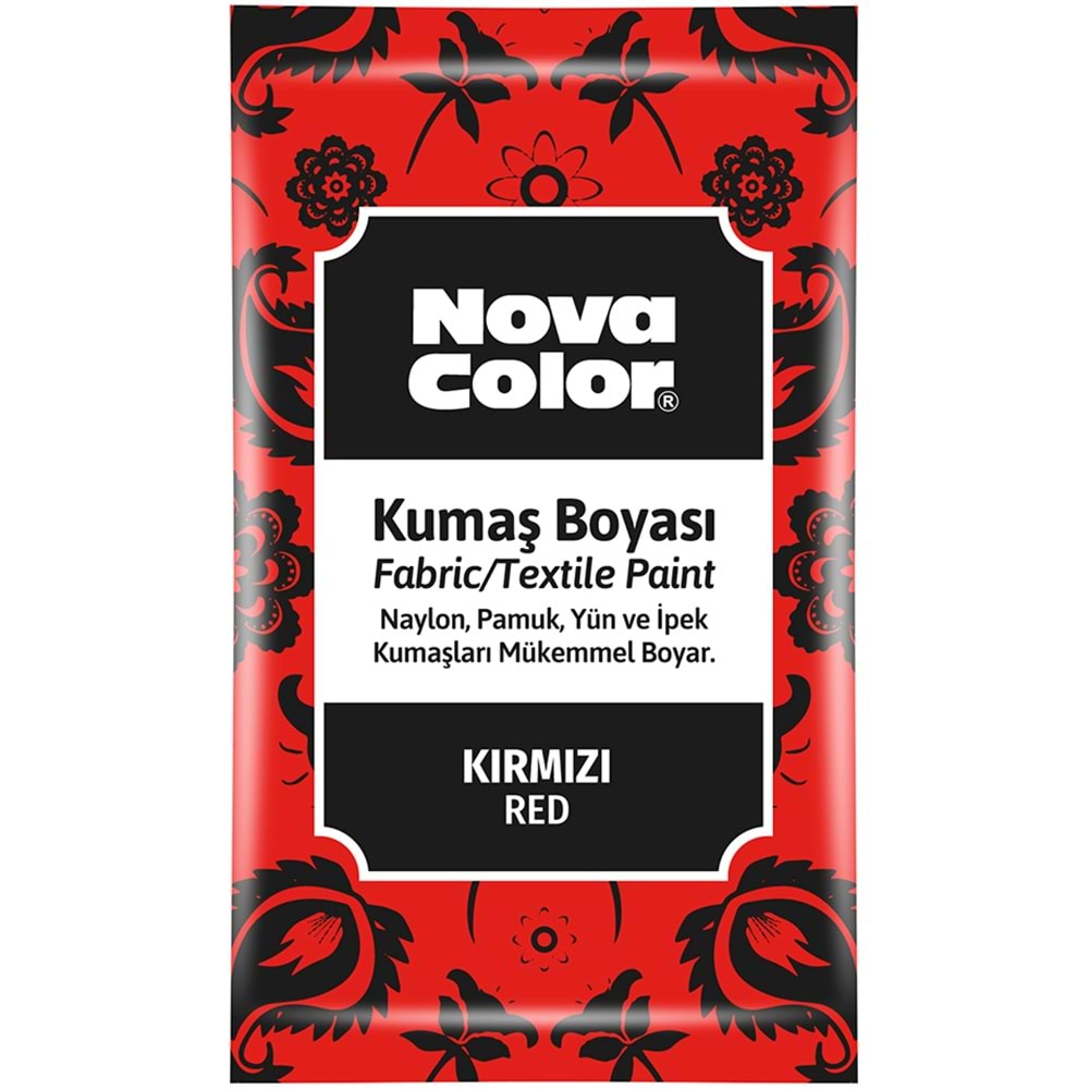 NOVA COLOR KUMAS BOYASI TOZ KIRMIZI 12 GR