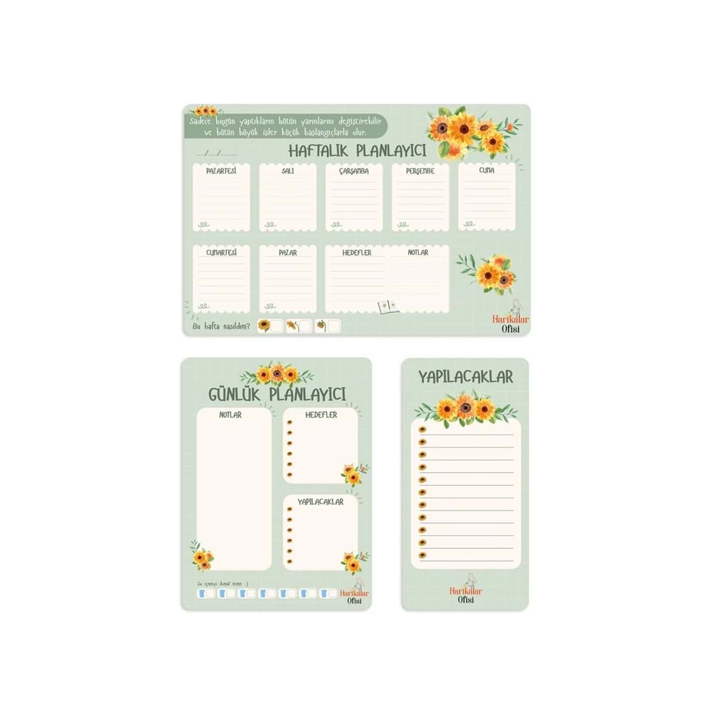 SVN PLANNER BÜYÜK BOY 3 LÜ SET