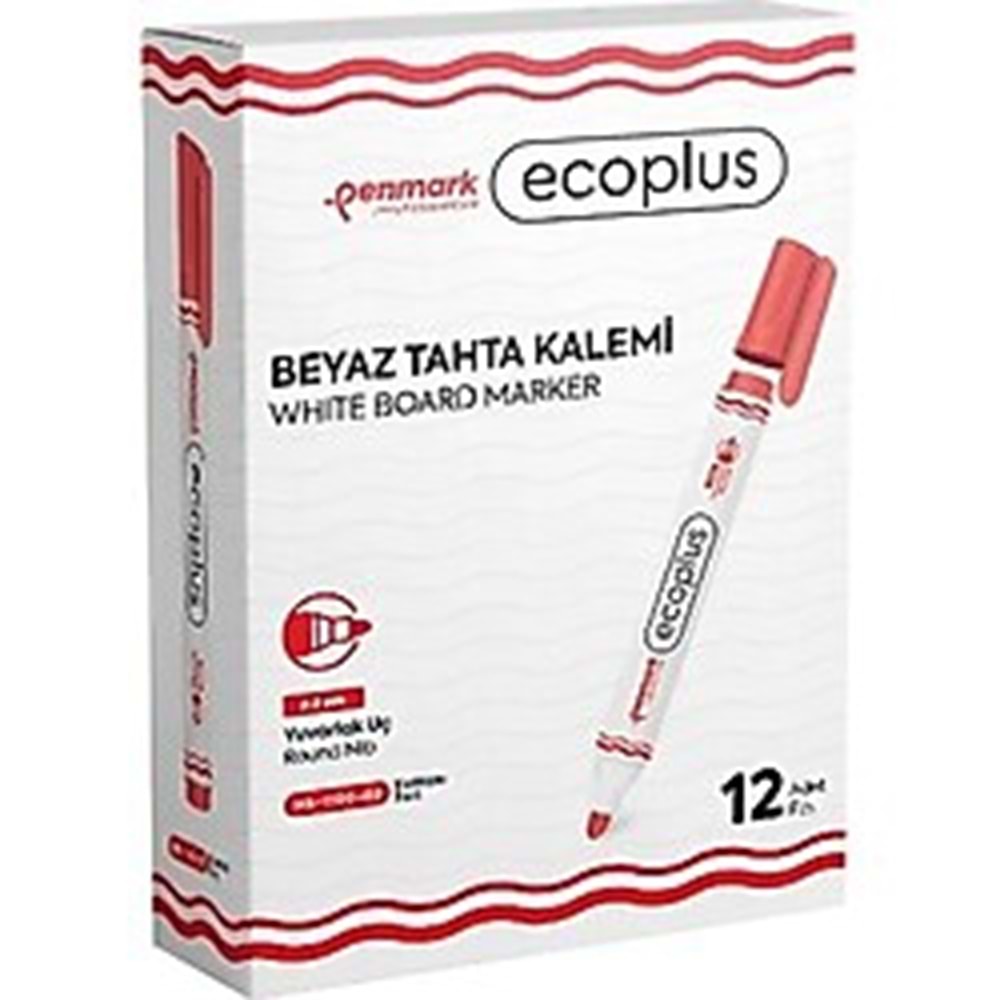 PENMARK BEYAZ TAHTA KALEMİ KIRMIZI ECOPLUS