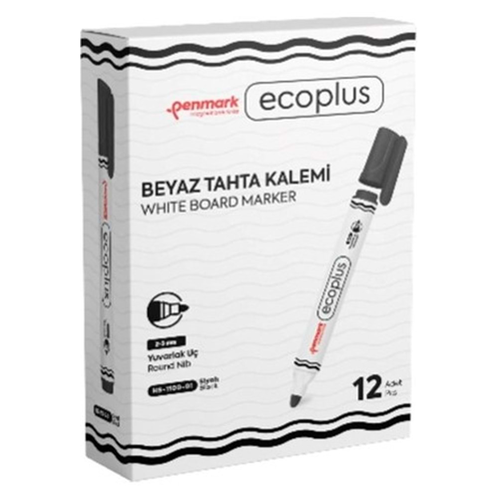 PENMARK BEYAZ TAHTA KALEMİ SİYAH ECOPLUS