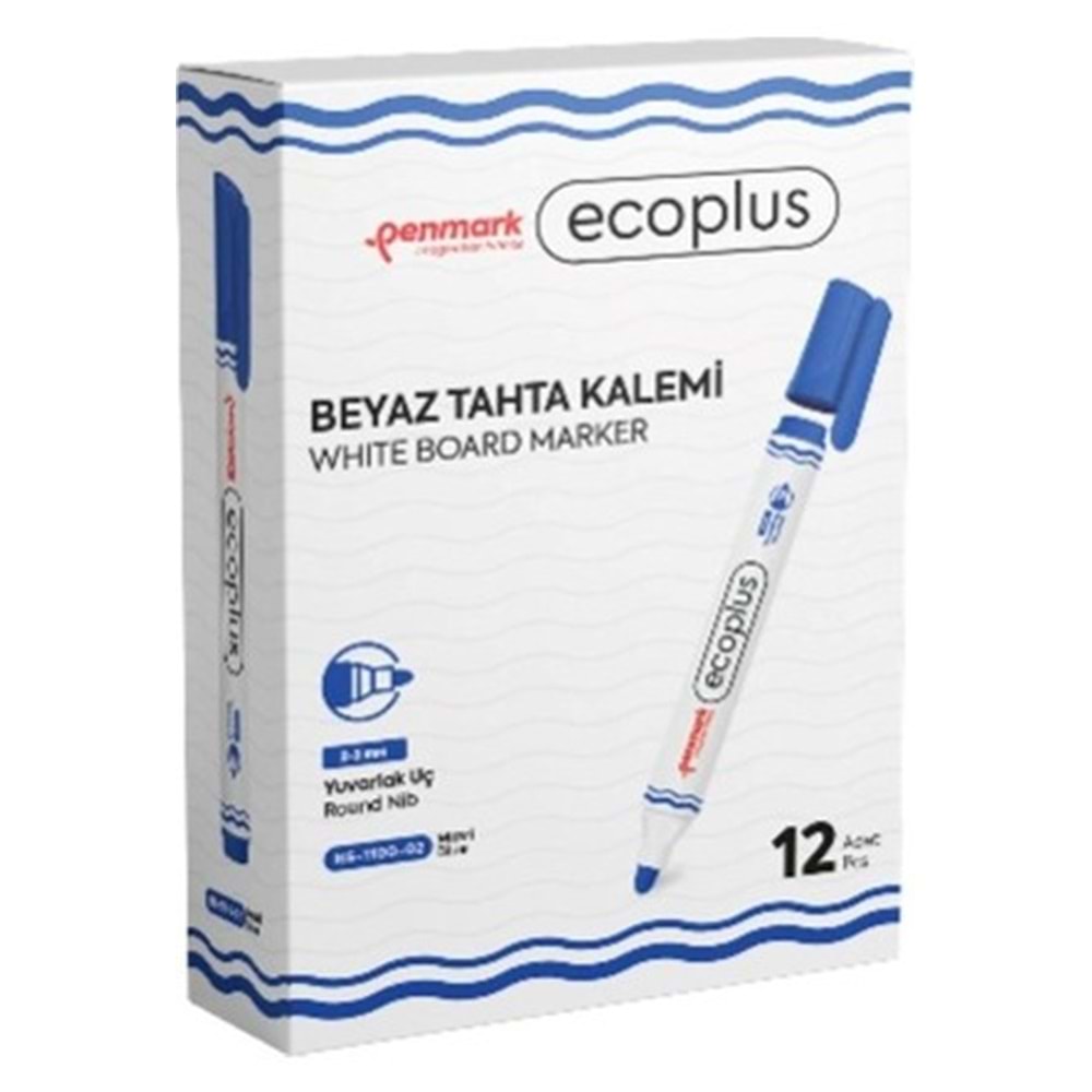 PENMARK BEYAZ TAHTA KALEMİ MAVİ ECOPLUS
