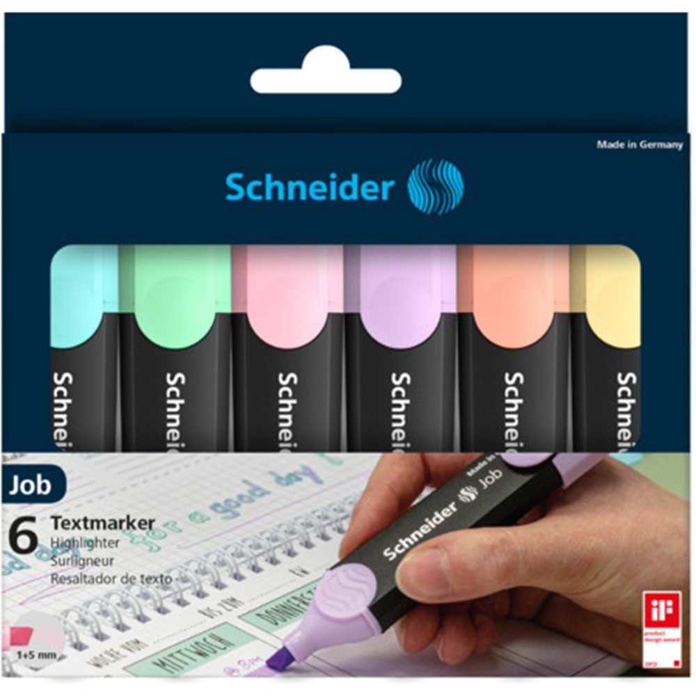 SCHNEİDER FOSFORLU KALEM PASTEL 6 LI