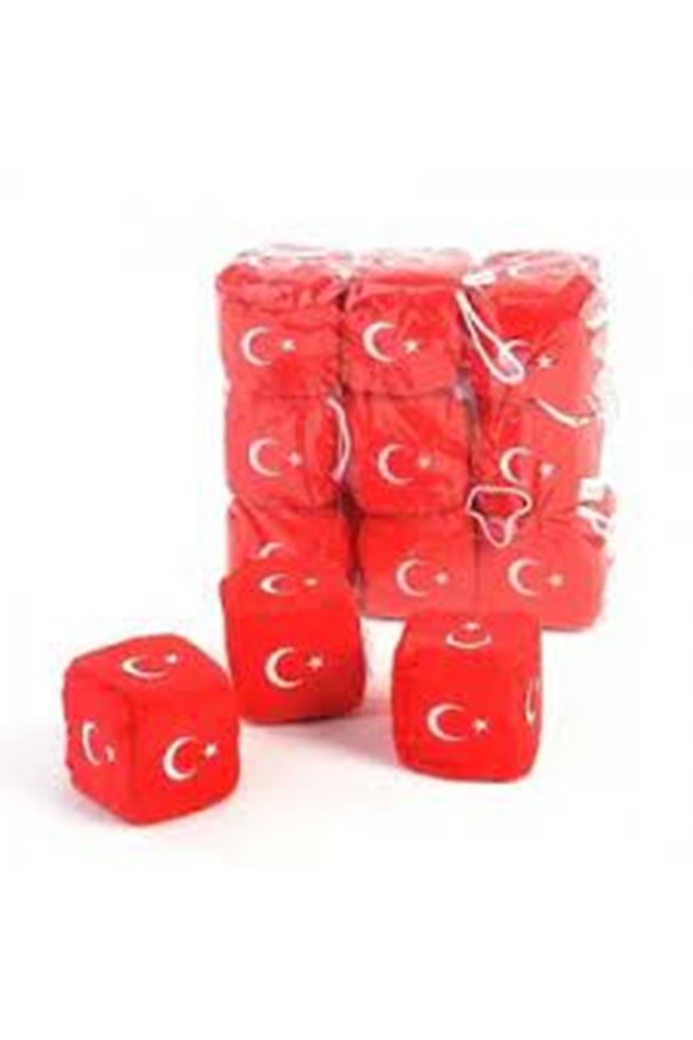 KZL PELUŞ ZAR TÜRK BAYRAKLI 7 CM.