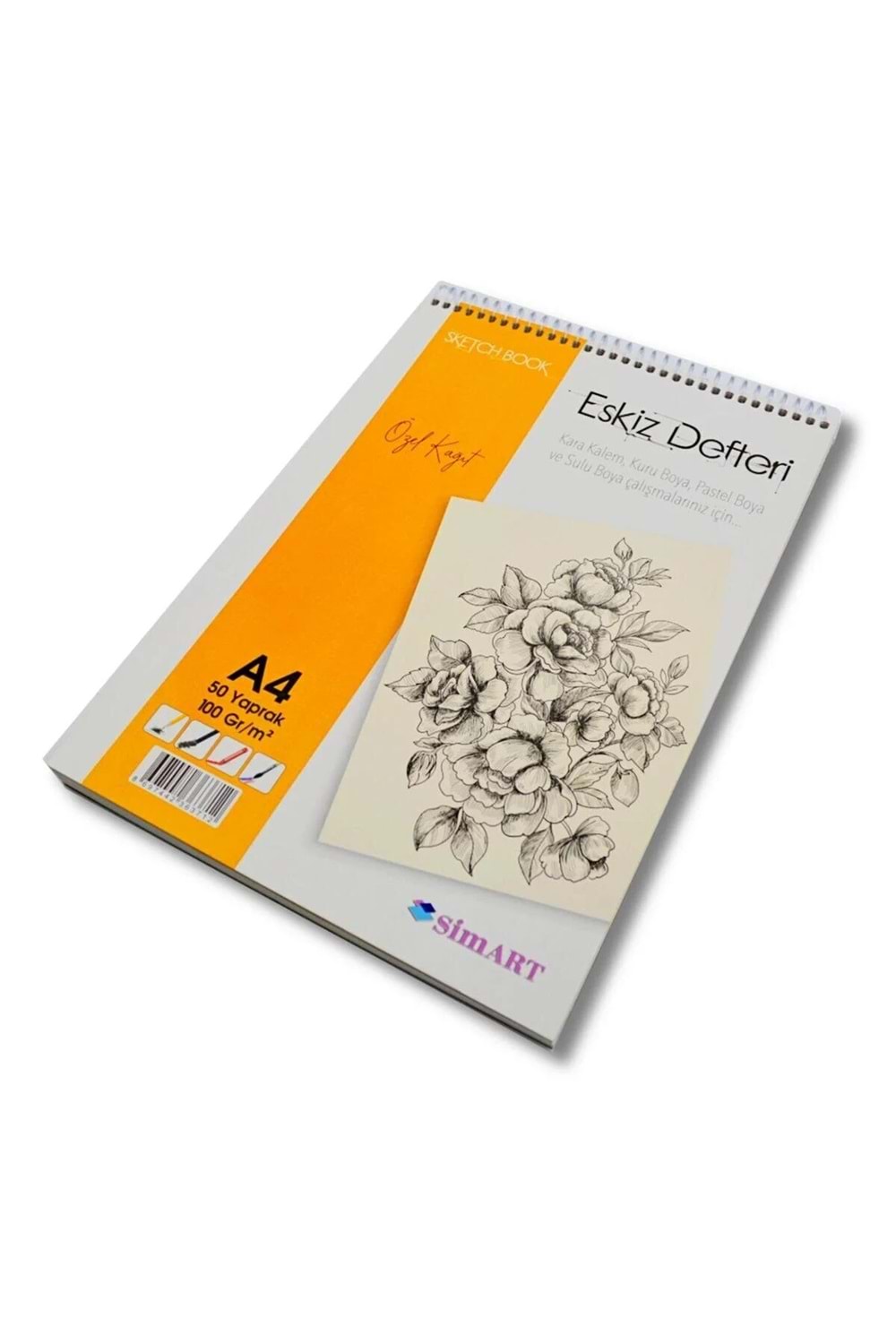 SİMART ESKİZ DEFTERİ A4 50 YP.120 GR.