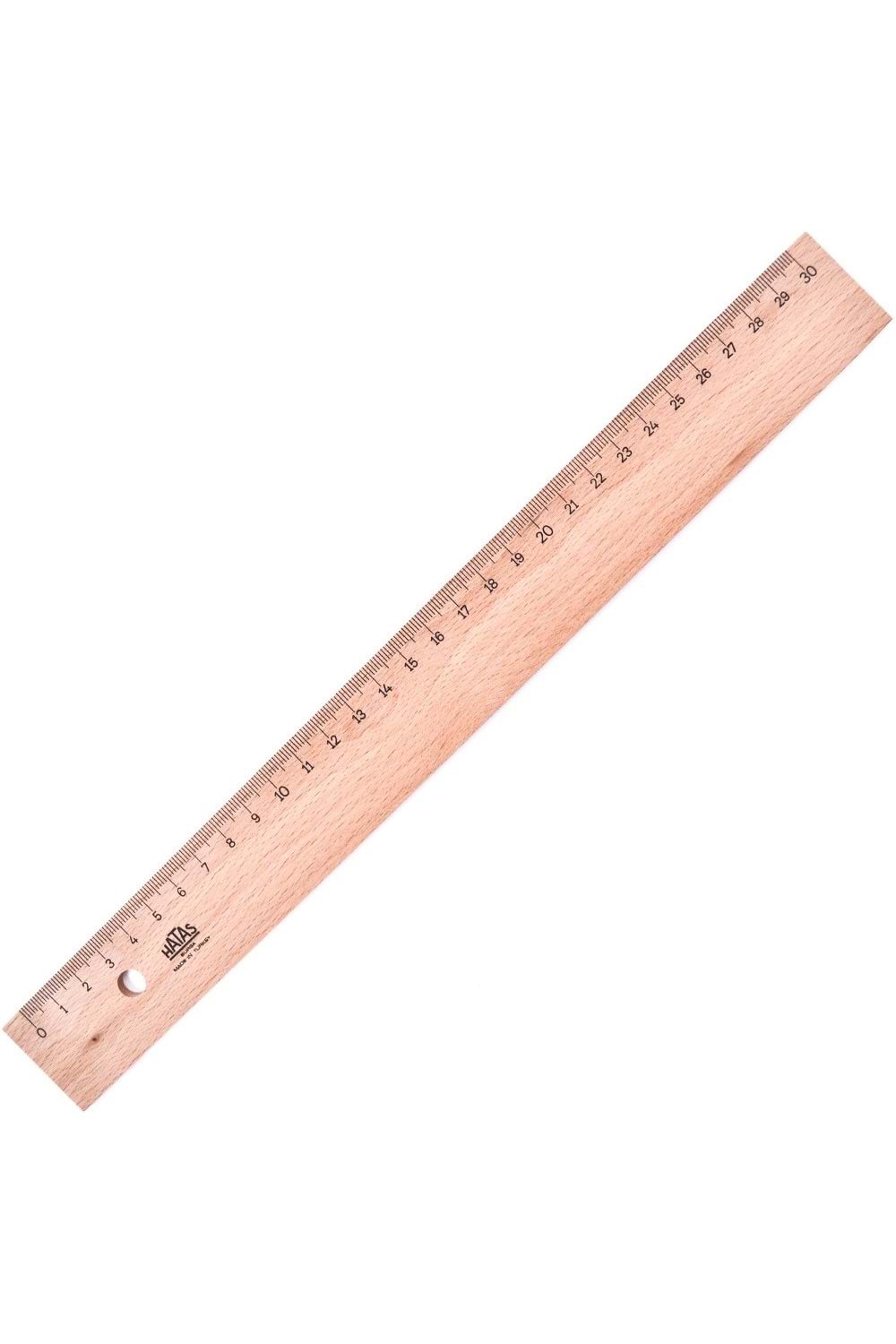 HATAS AHŞAP CETVEL 30 CM.
