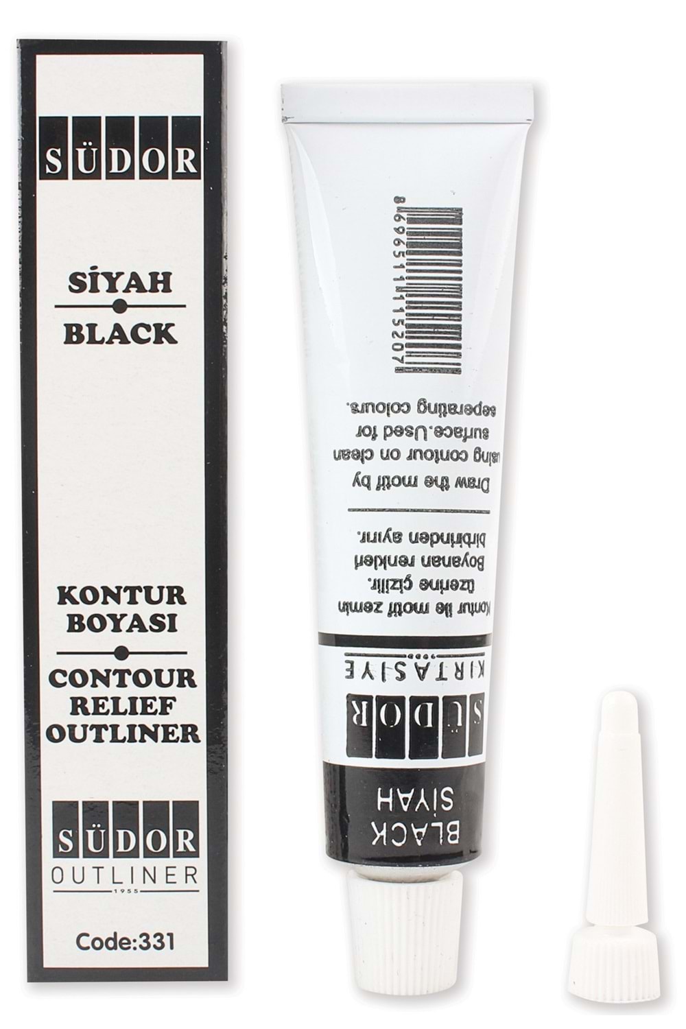 SÜDOR SİYAH KONTUR BOYASI 25 ML.TÜP