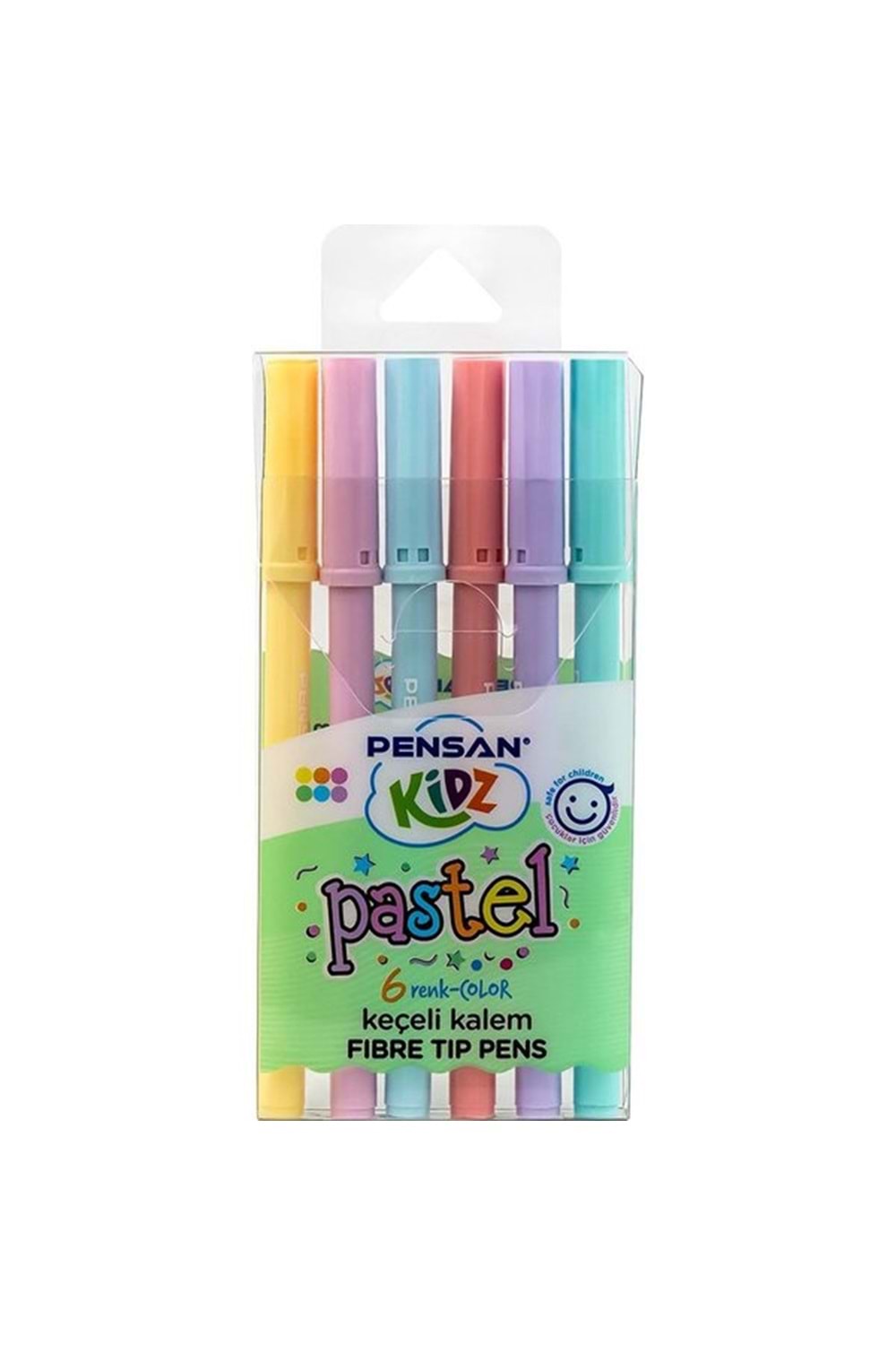 PENSAN KEÇELİ BOYA KALEMİ 6 RENK PASTEL RENKLER