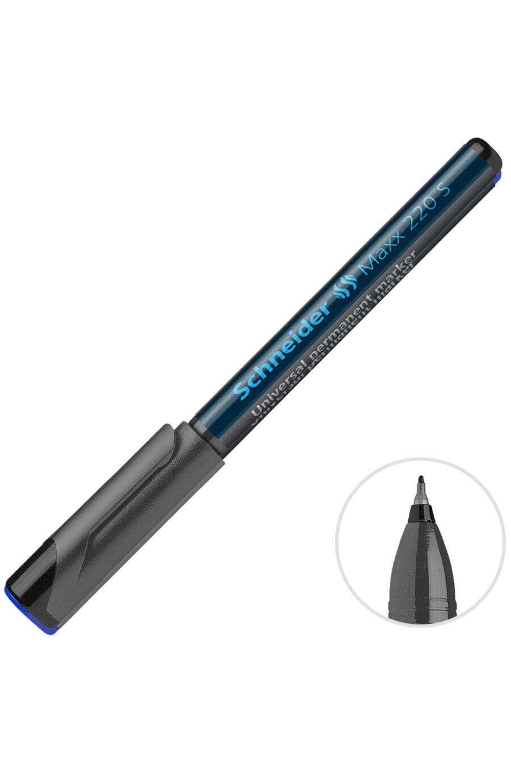 SCHNEİDER ASETAT-PERMANENT KALEMİ (S) SİYAH 10 LU PK.MAXX 220 S