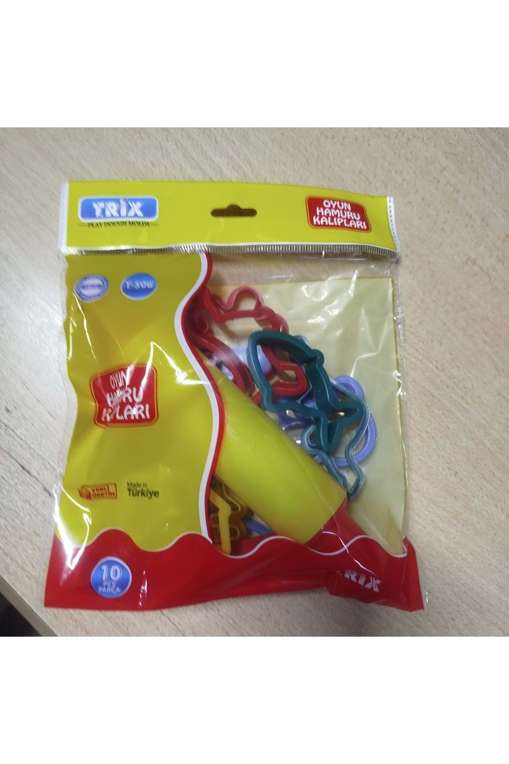 TRİX OYUN HAMURU KALIPLARI MERDANELİ 10 LU PAKET