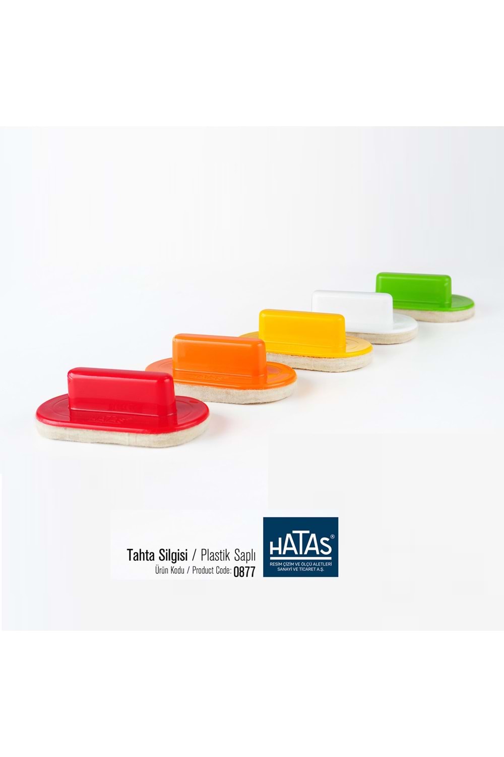HATAS BEYAZ TAHTA SİLGİSİ KEÇE PLASTİK SAP