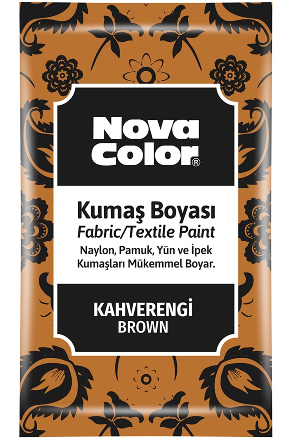 NOVA COLOR KUMAS BOYASI TOZ KAHVERENGİ 12 GR