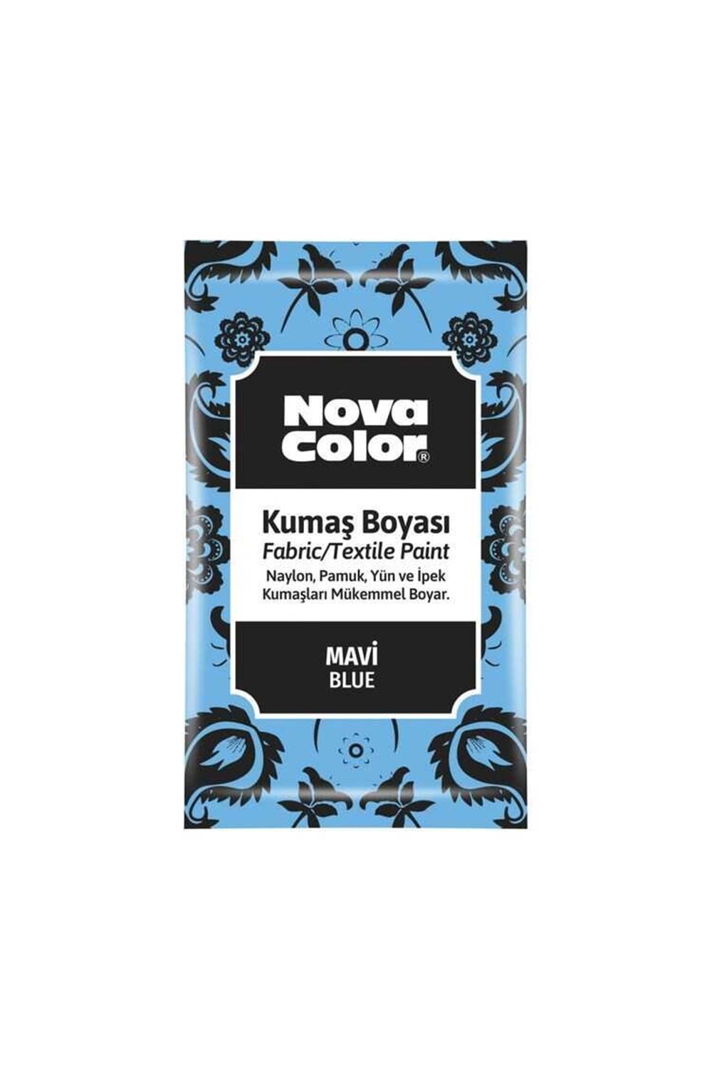 NOVA COLOR KUMAS BOYASI TOZ MAVİ 12 GR