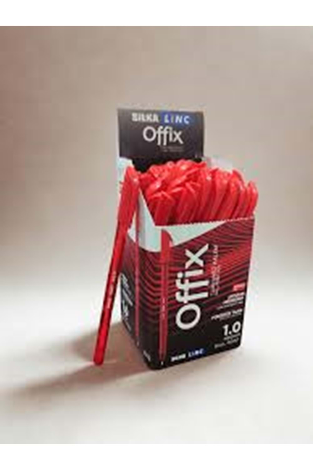 SİLKA-LINC OFFİX TÜKENMEZ KALEM 50 Lİ KIRMIZI