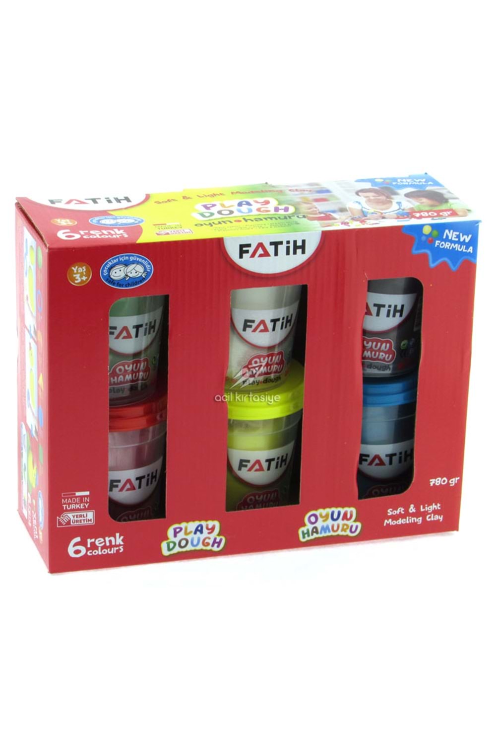 FATİH OYUN HAMURU 6 RENK 780 GR.