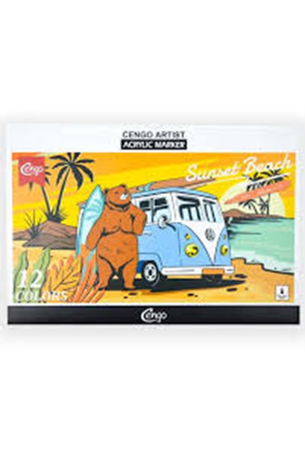 CENGO BRUSH AKRİLİK KALEM 12 RENK CGO-606