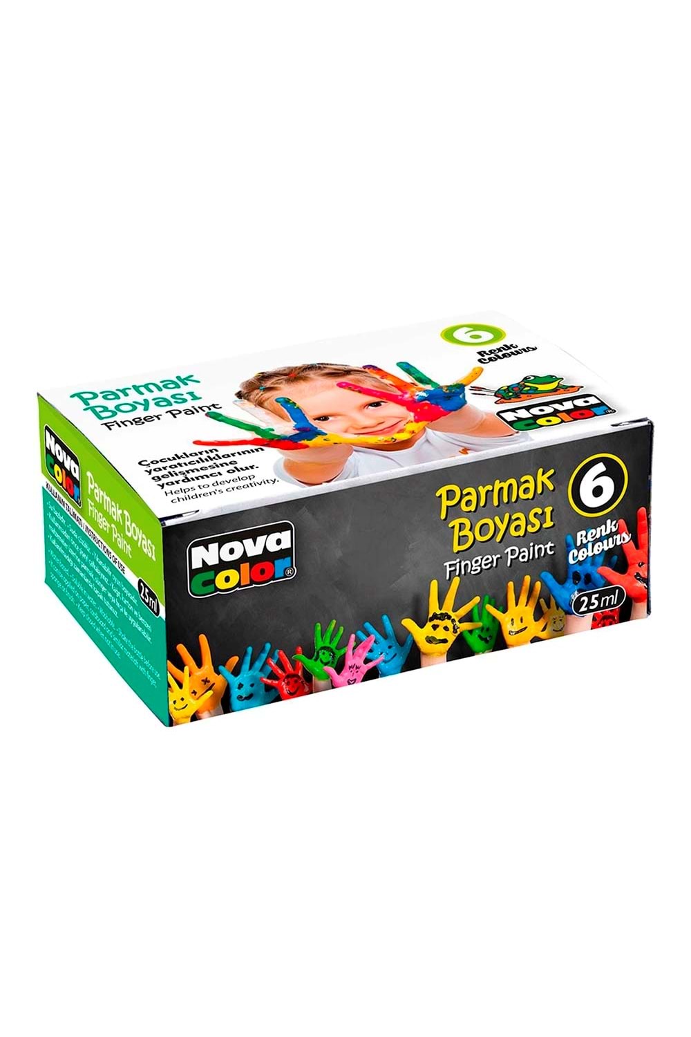 NOVA COLOR PARMAK BOYASI 6 RENK ŞİŞE*25 ML.NC-138