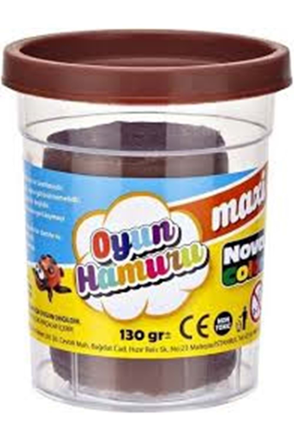 NOVA COLOR OYUN HAMURU KAHVERENGİ 100 GR.MAXİ NC-4144