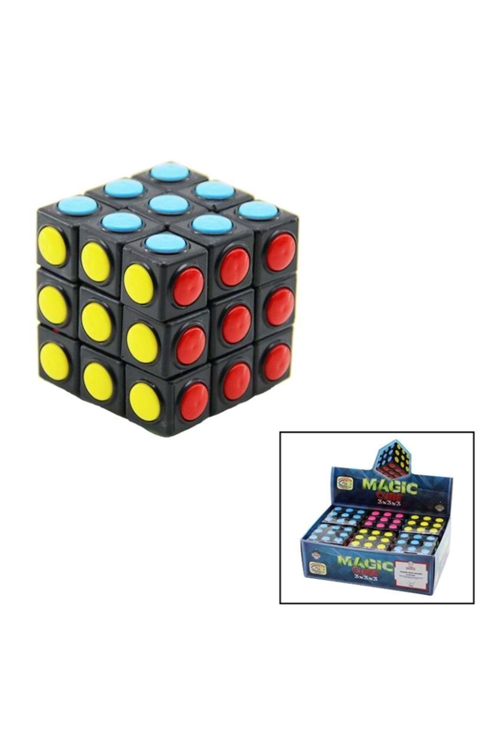 HAKDOĞAN BONCUKLU ZEKA KÜPÜ 6 LI PK.3*3*3 MAGIC CUBE