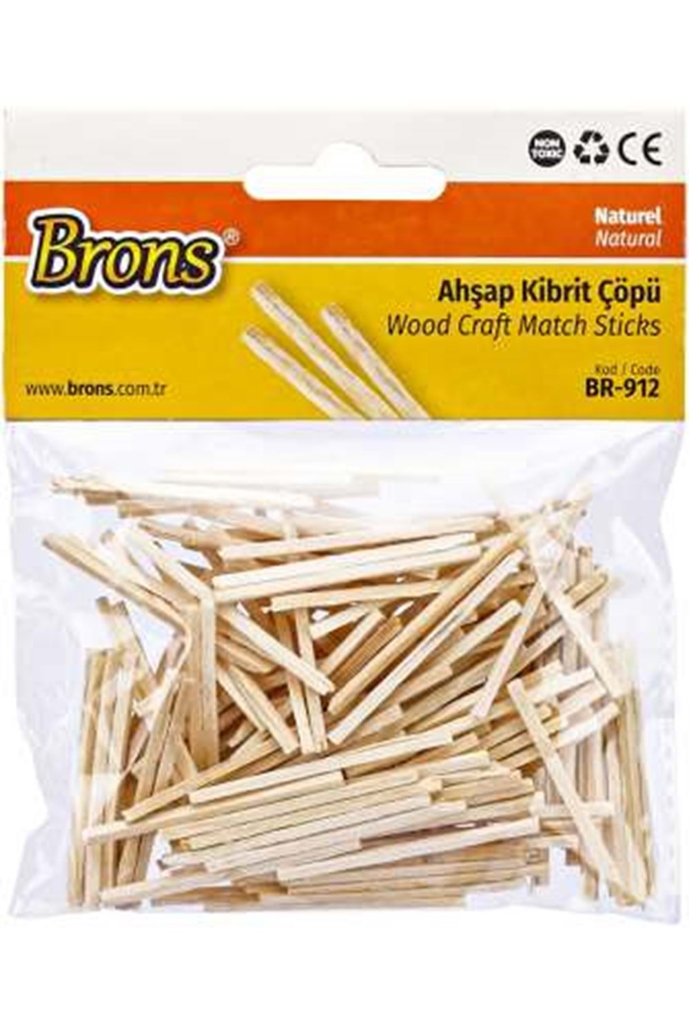 BRONS AHŞAP KİBRİT ÇÖPÜ NATUREL BR-912