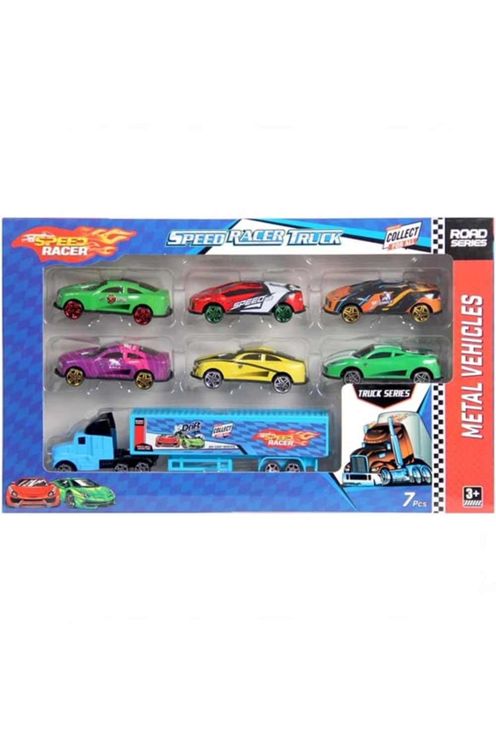 TOYSAN TIR SETİ 6 LI METAL ARABA TOY-46