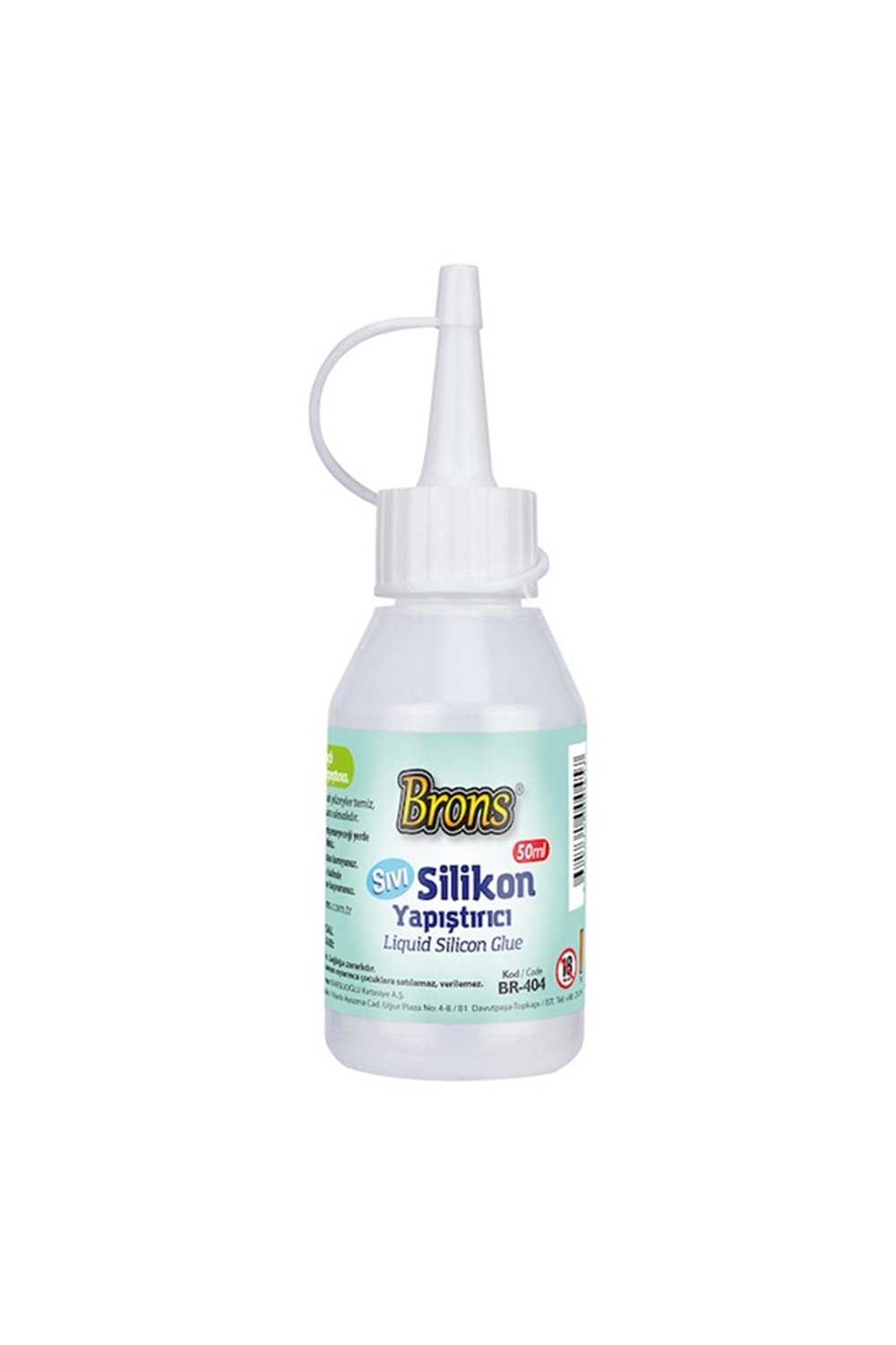 BRONS SIVI SİLİKON YAPIŞTIRICI 50 ML. BR-404