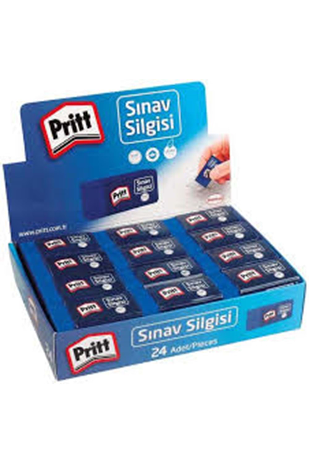 PRİTT MAVİ SINAV SİLGİSİ 24 LÜ