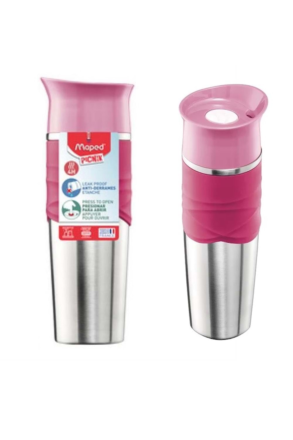 MAPED PİKNİK 320ML ÇELİK TERMOSLU MATARA PEMBE MAP-871901