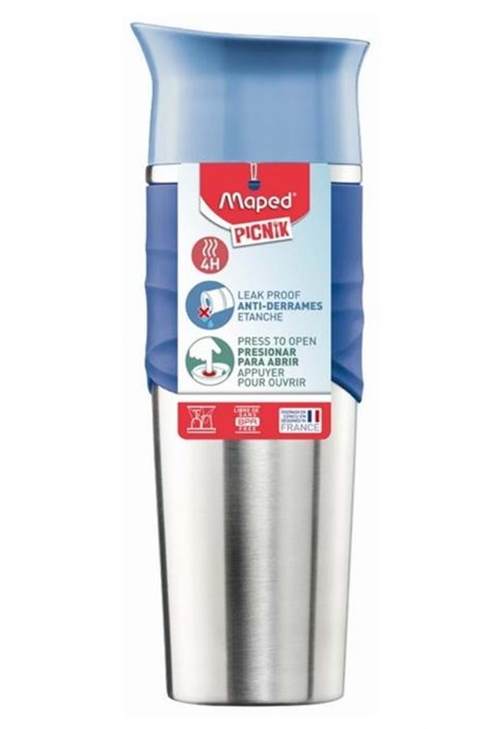 MAPED PİKNİK 320ML ÇELİK TERMOSLU MATARA MAVİ MAP-871903